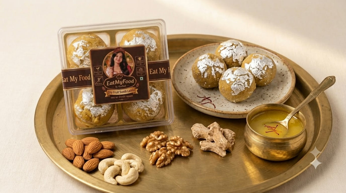 Dry Fruits Sonth Laddu | Traditional Immunity Supporting Sweet (Combo Pack Of 150g × 2)