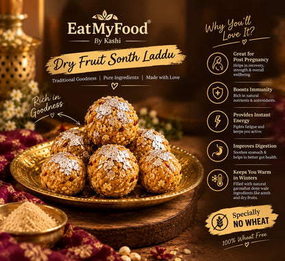 Dry Fruits Sonth Laddu 400g | Traditional Immunity Supporting Sweet